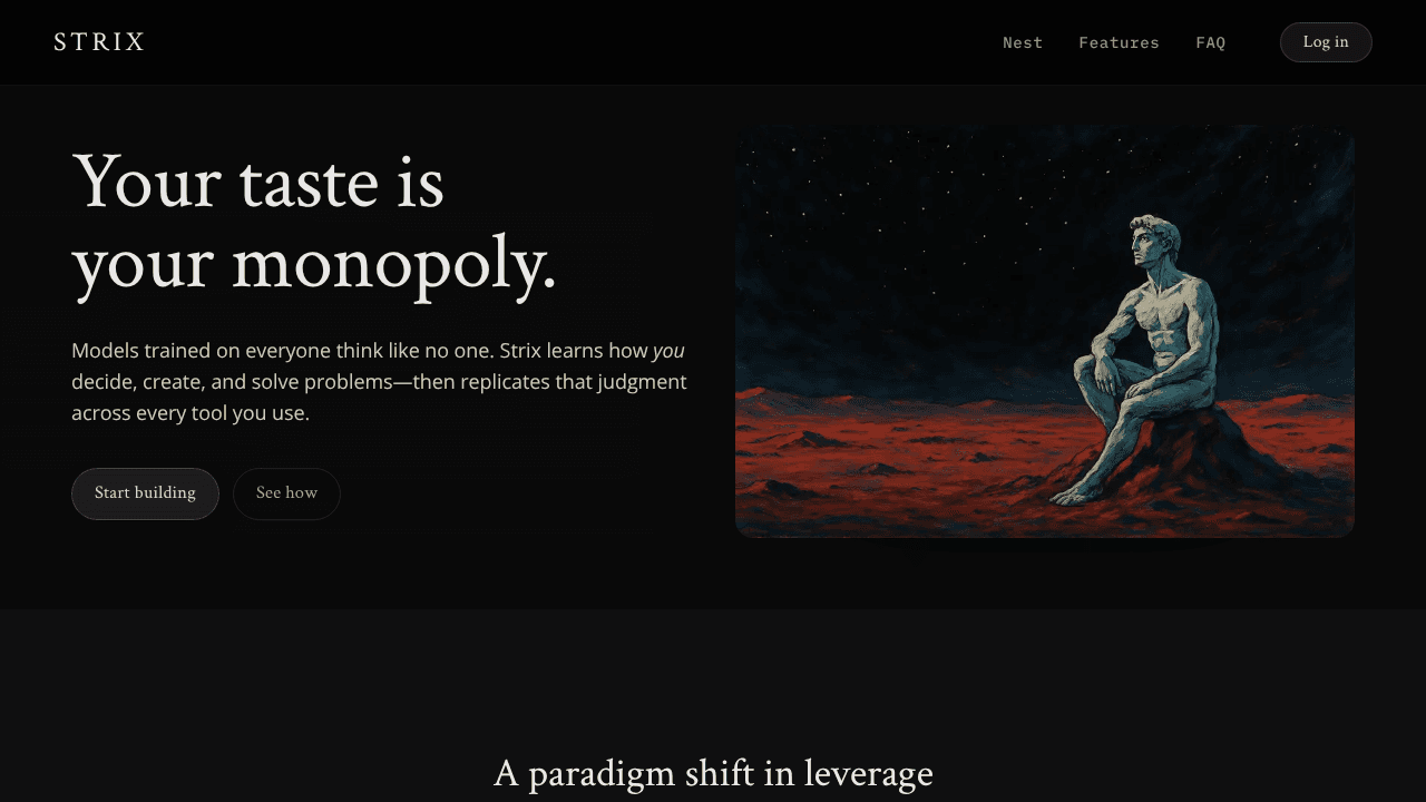 Strix website screenshot