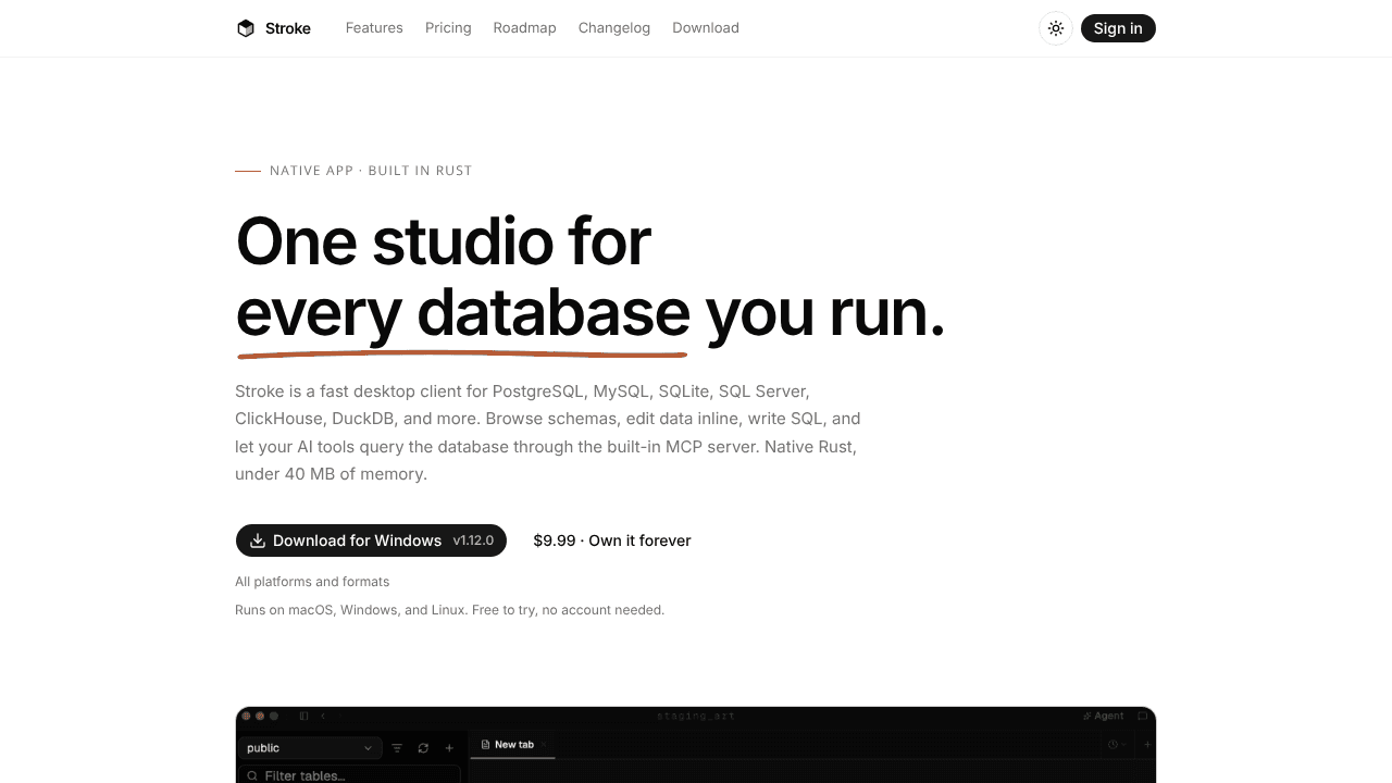 Stroke website screenshot