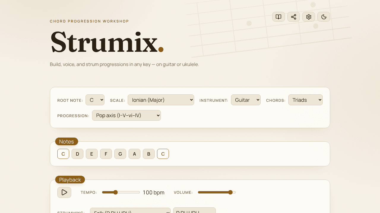 Strumix  website screenshot