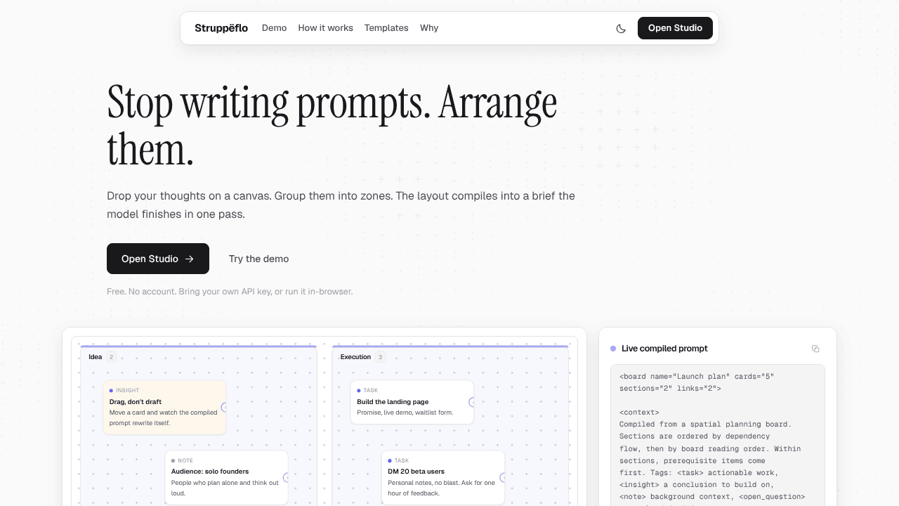 Struppëflo website screenshot