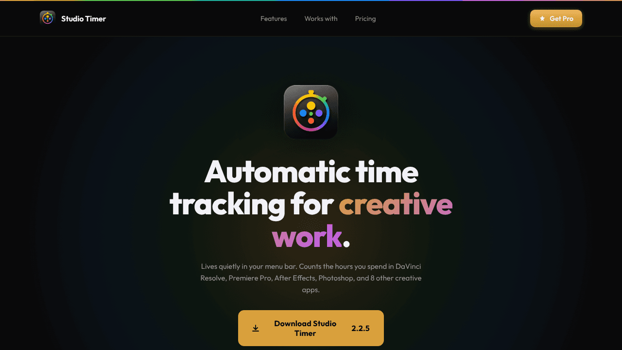Studio Timer website screenshot