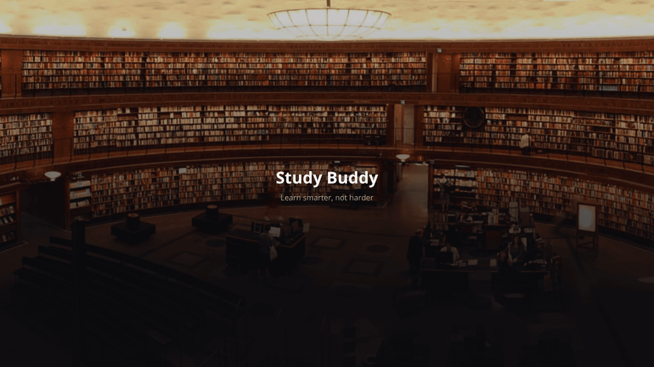 Study Buddy website screenshot