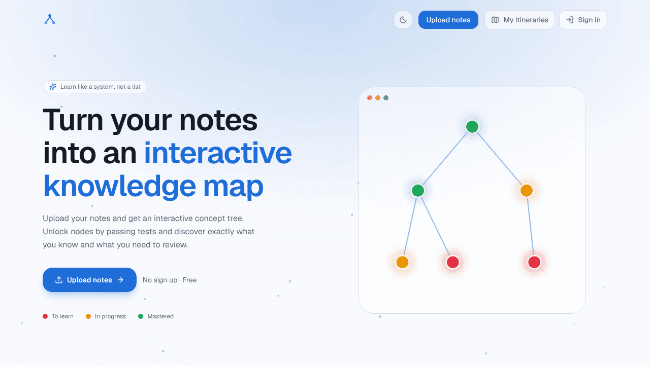 Study Map website screenshot