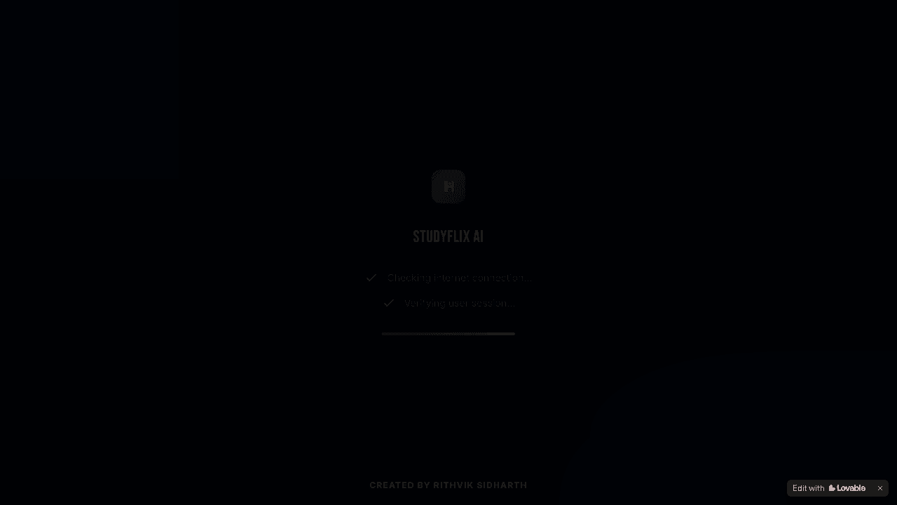 StudyFlix AI website screenshot