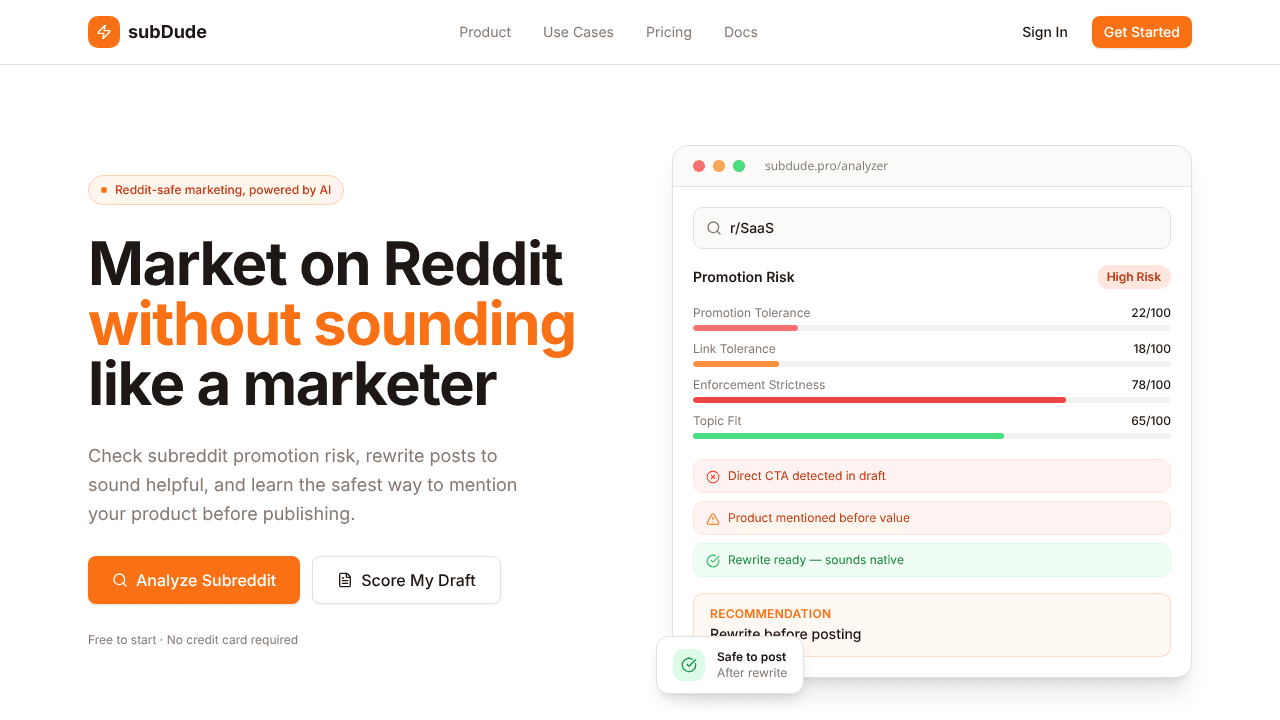 subDude website screenshot
