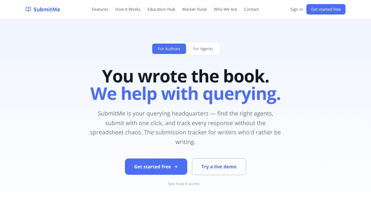 SubmitMe website screenshot