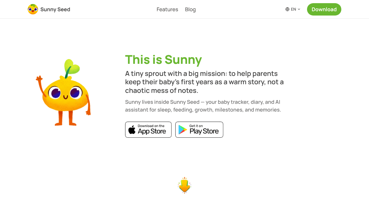 Sunny Seed website screenshot