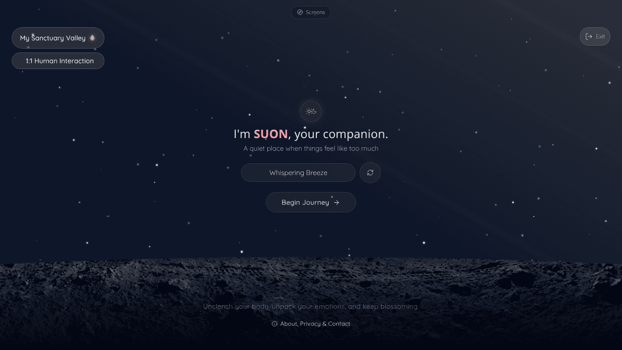 SUON website screenshot