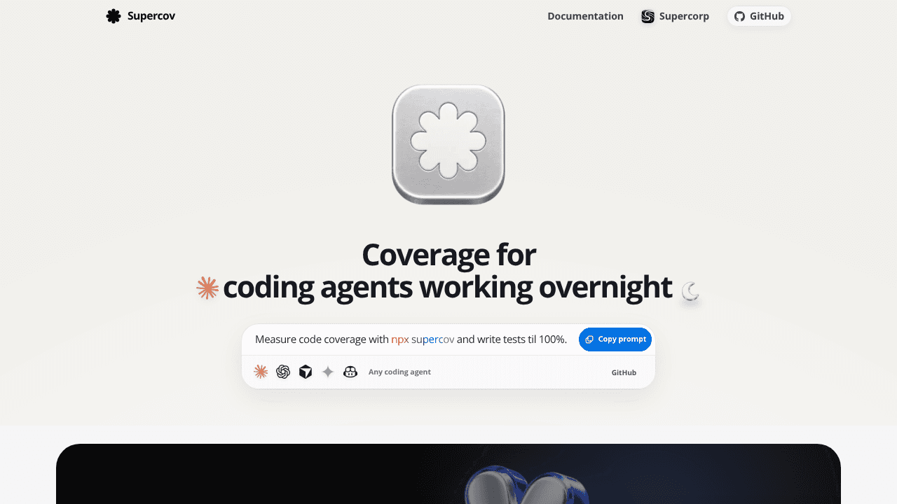 Supercov website screenshot