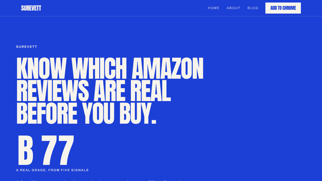 SureVett website screenshot