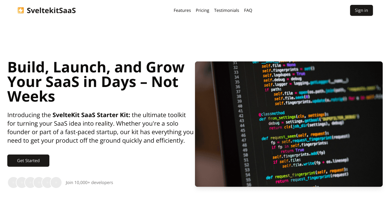 SvelteKit SaaS Starter Kit