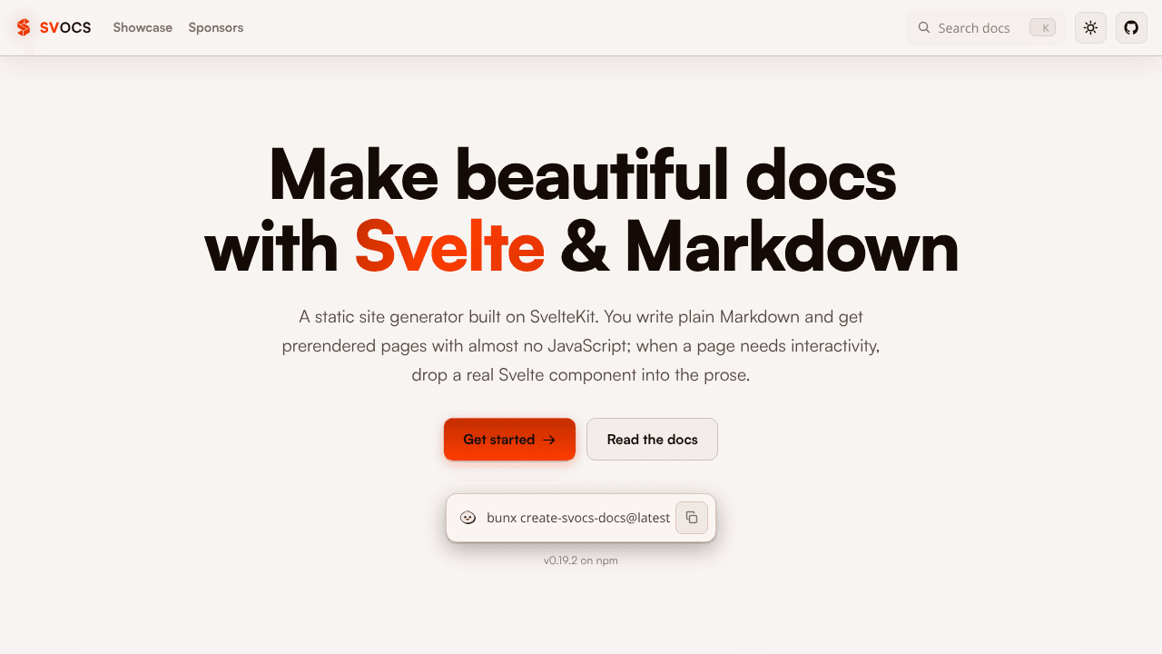 SVOCS website screenshot