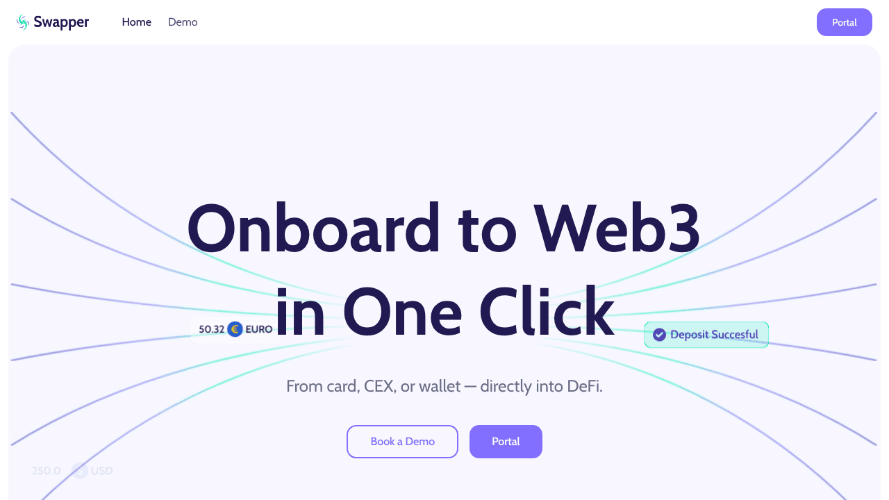 Swapper Finance website screenshot