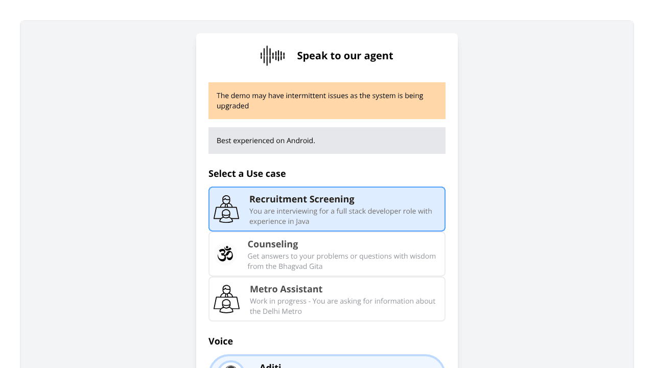 Swar AI website screenshot