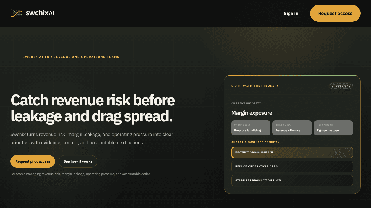 Swchix AI website screenshot