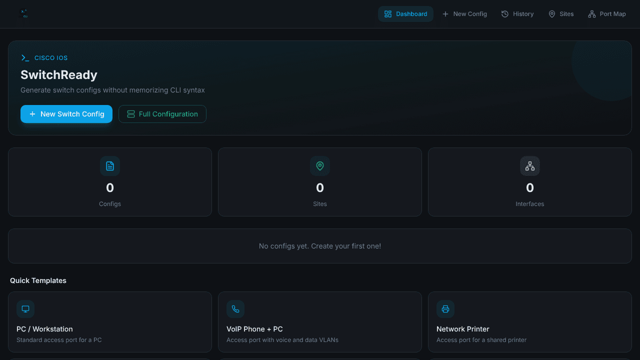 SwitchReady website screenshot