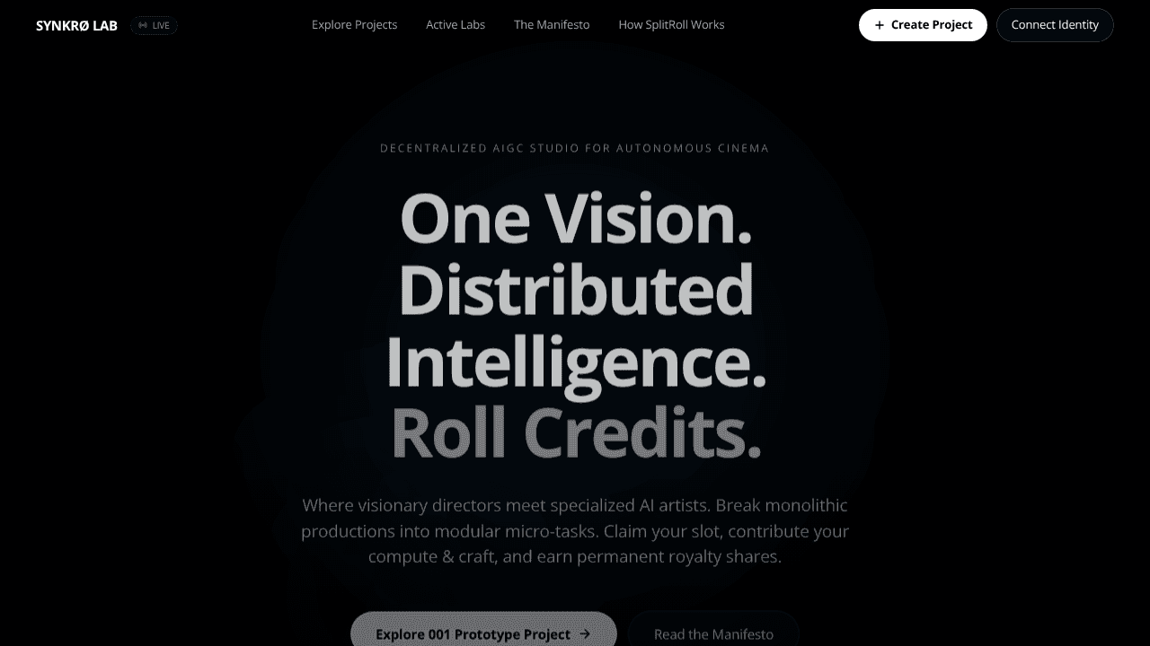 Synkro Lab  website screenshot