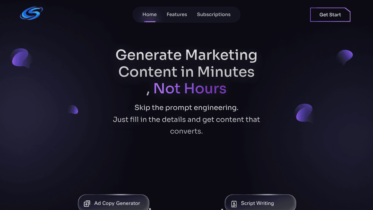synthovia website screenshot