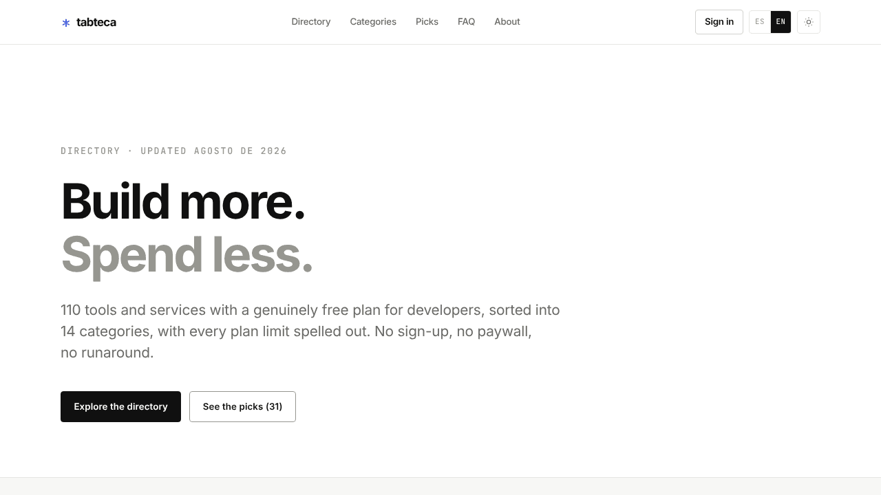 tabteca website screenshot