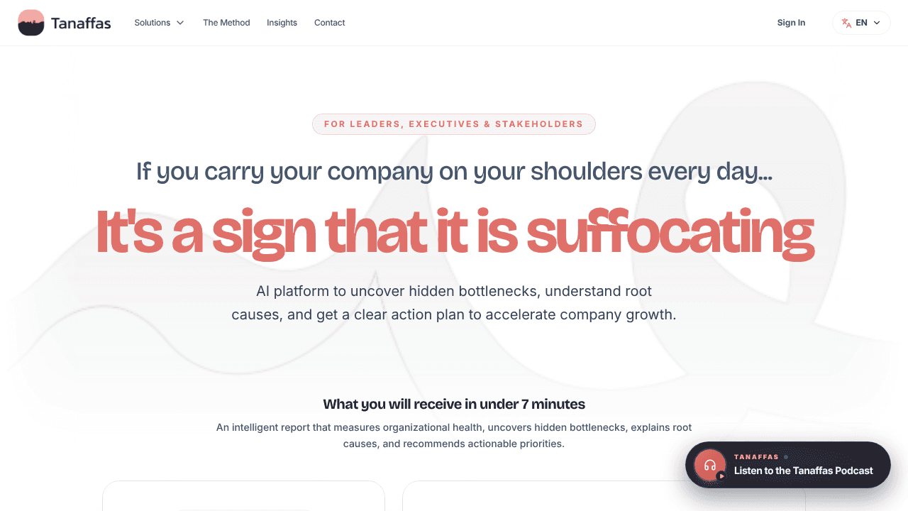 Tanaffas website screenshot