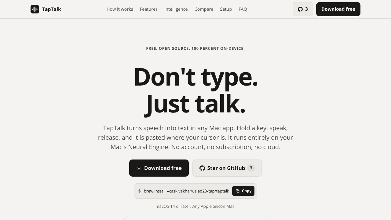 TapTalk website screenshot