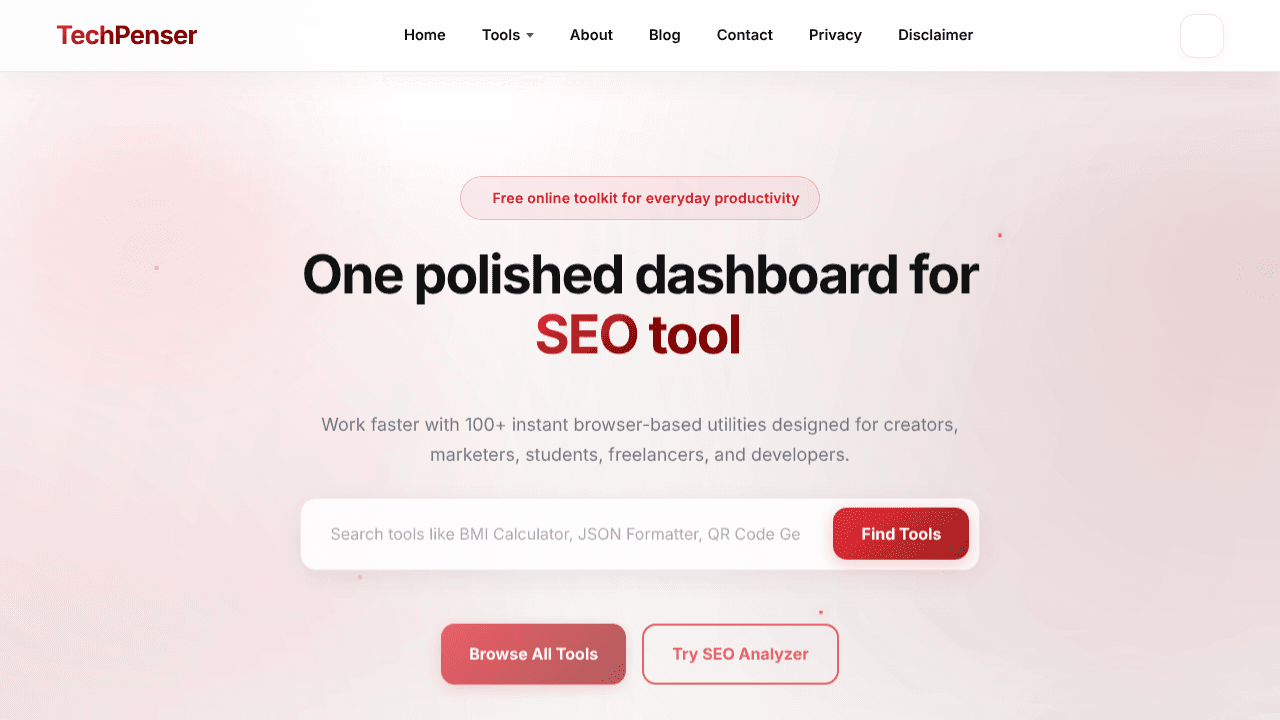 TechPenser website screenshot
