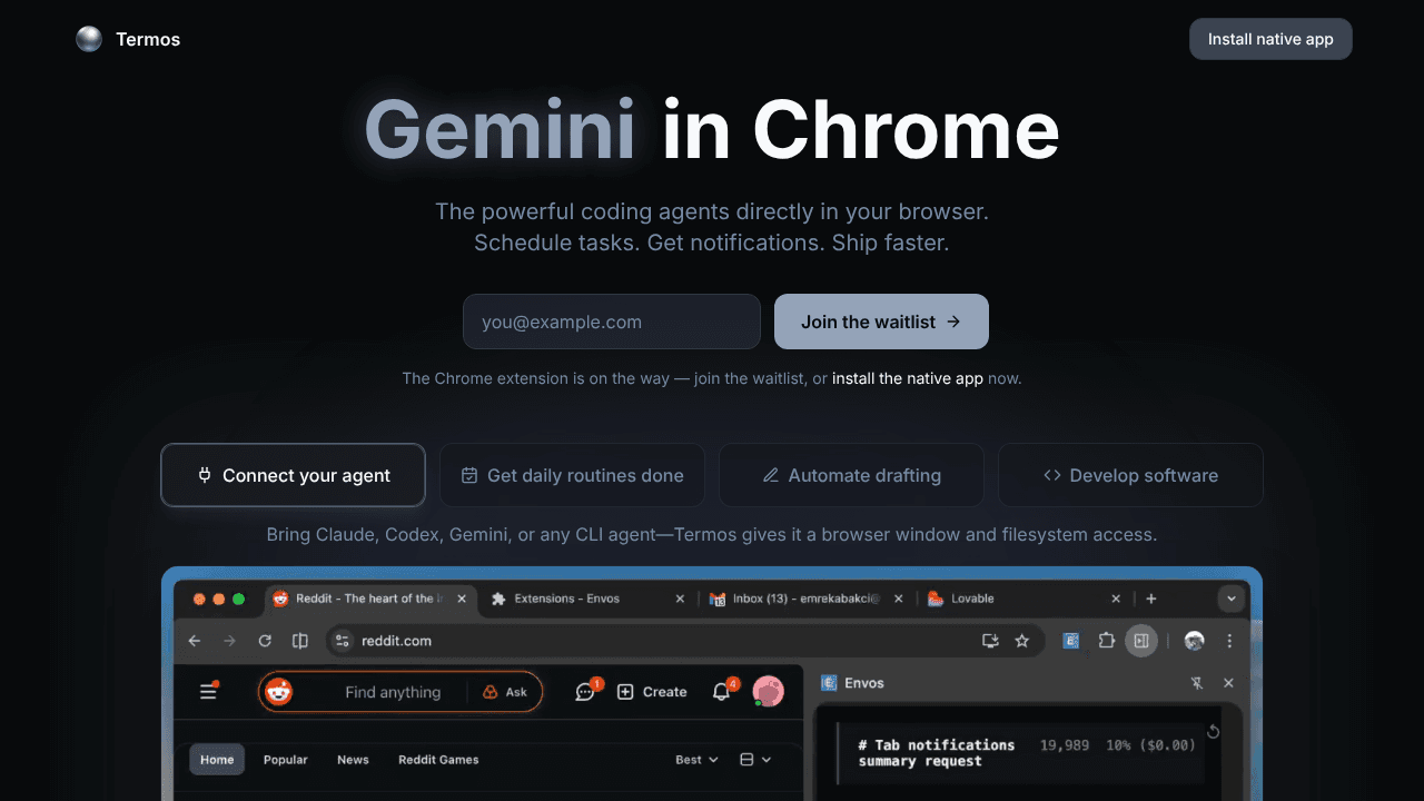 Termos website screenshot