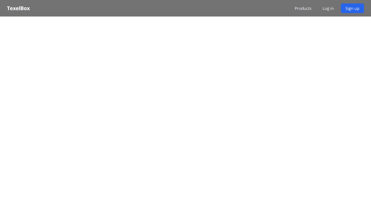 TexelBox website screenshot