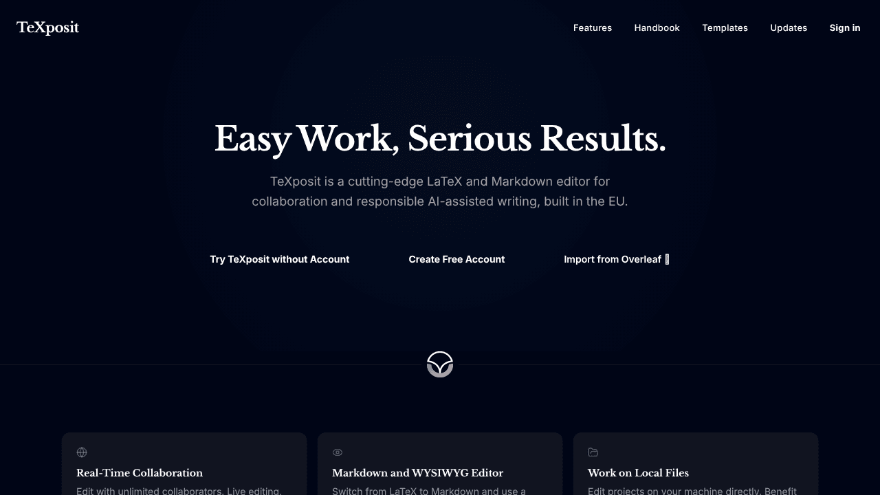 TeXposit website screenshot