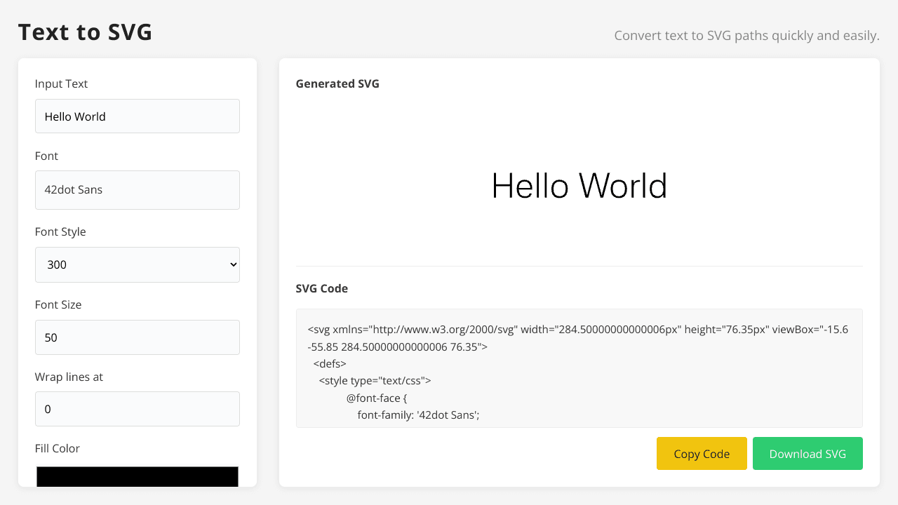 Text-To-SVG.online