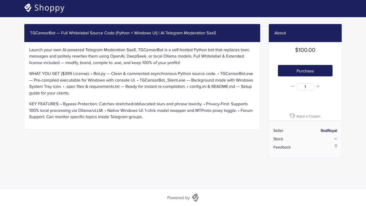 TGCensorBot website screenshot