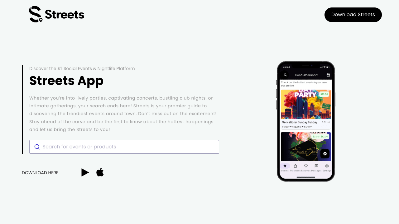 The Streets App