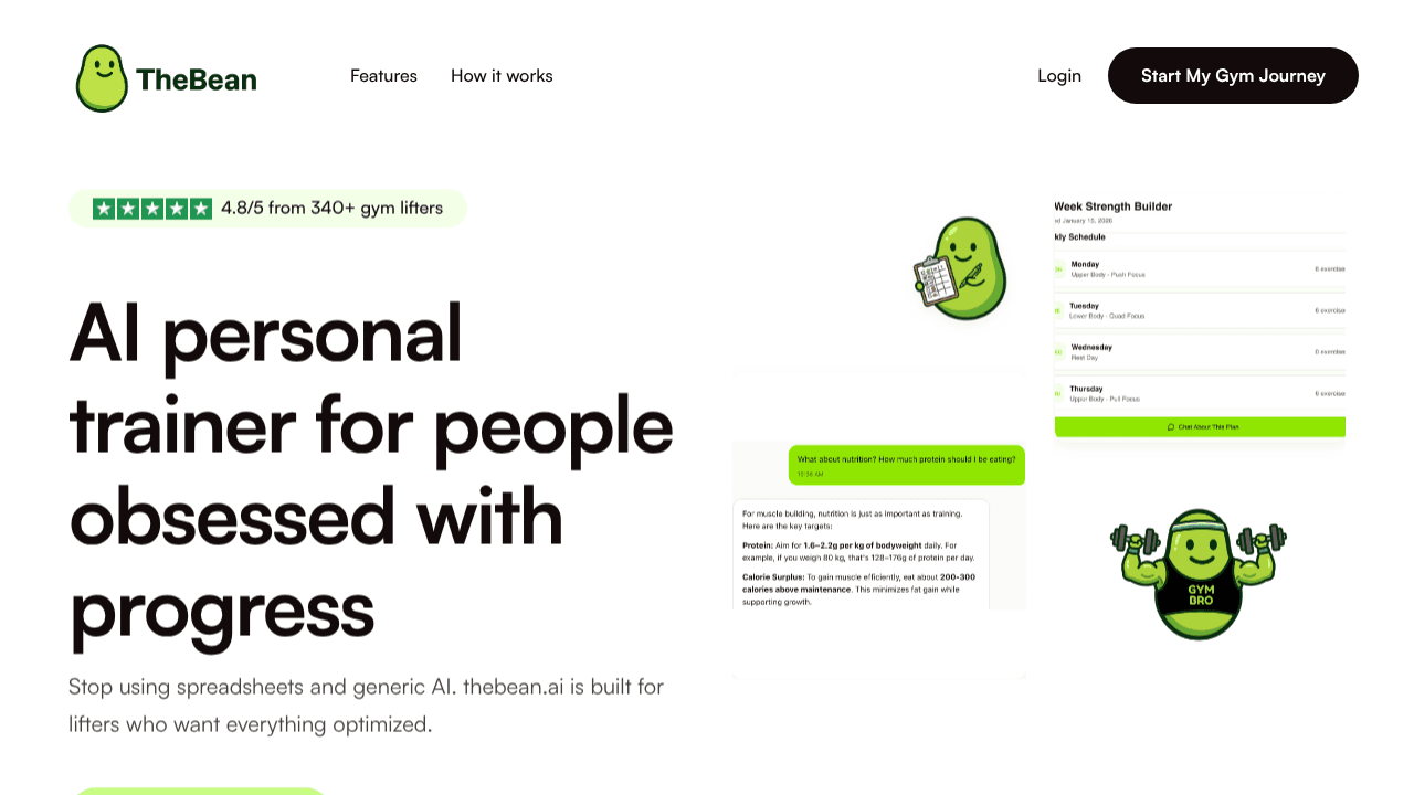 thebean.ai website screenshot