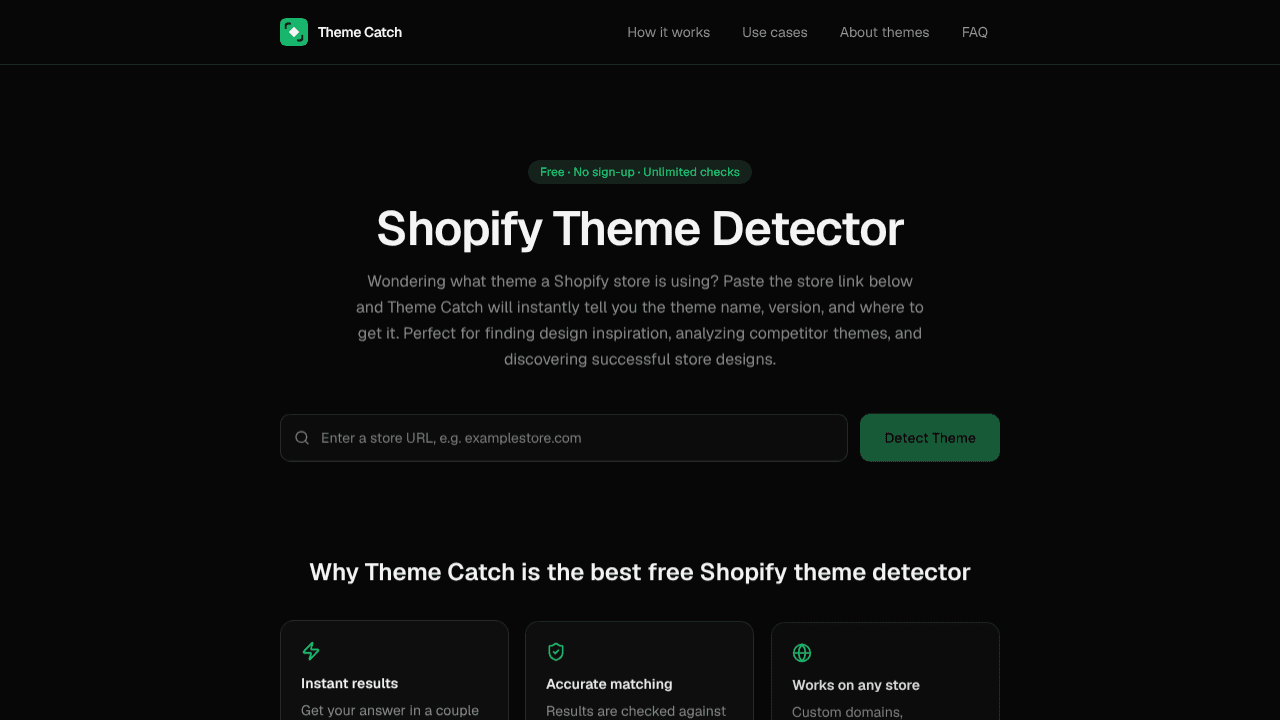 Theme Catch website screenshot
