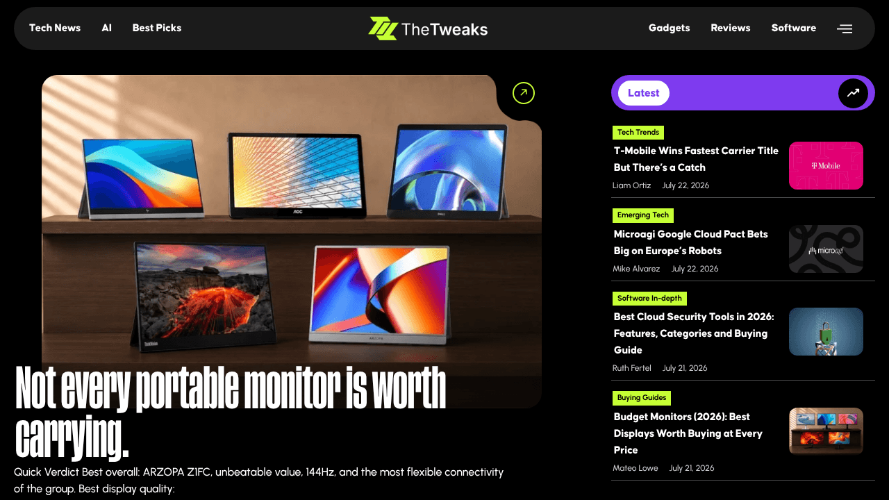 TheTweaks website screenshot