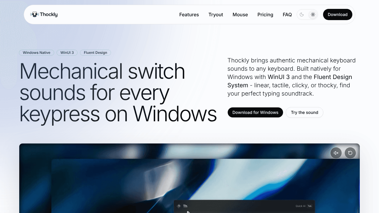 Thockly website screenshot