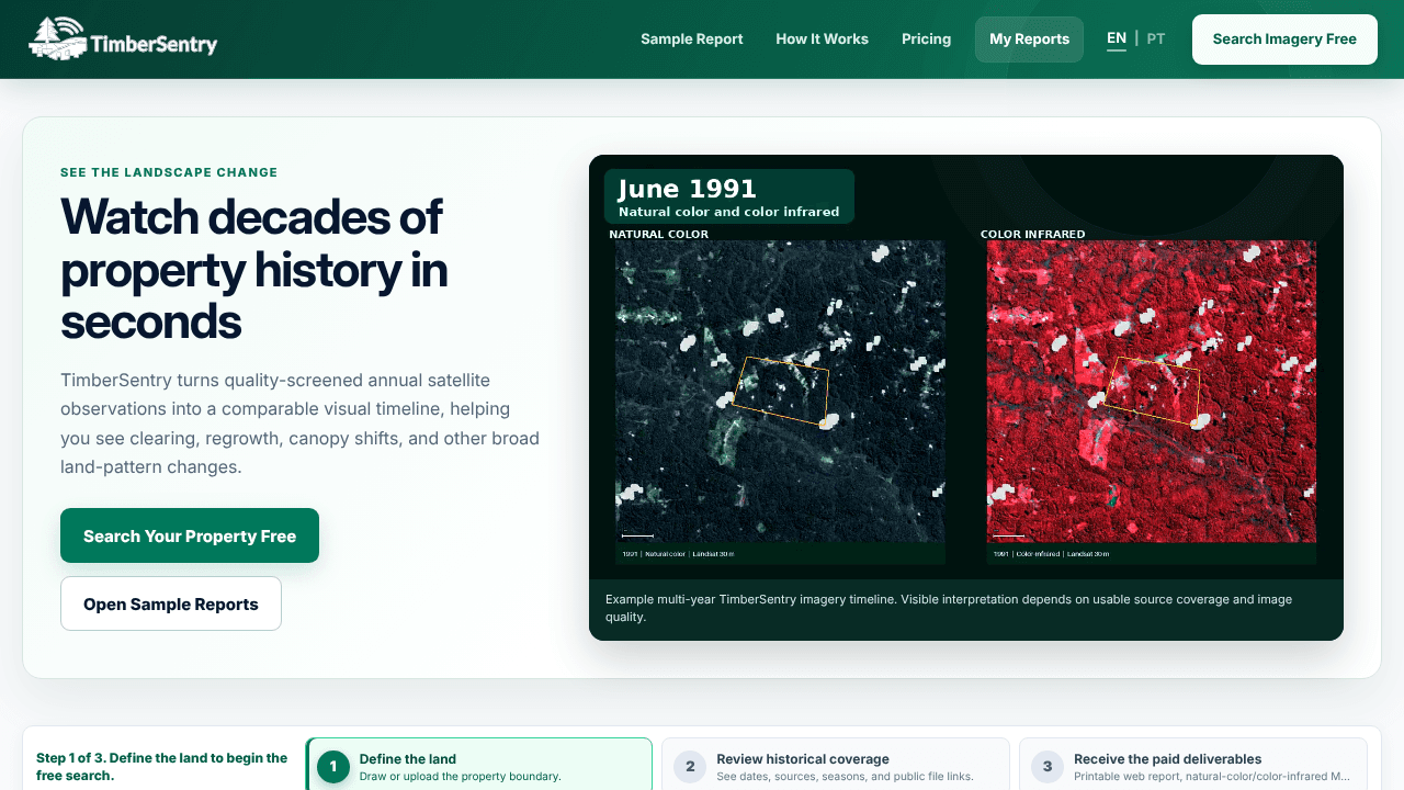 TimberSentry website screenshot