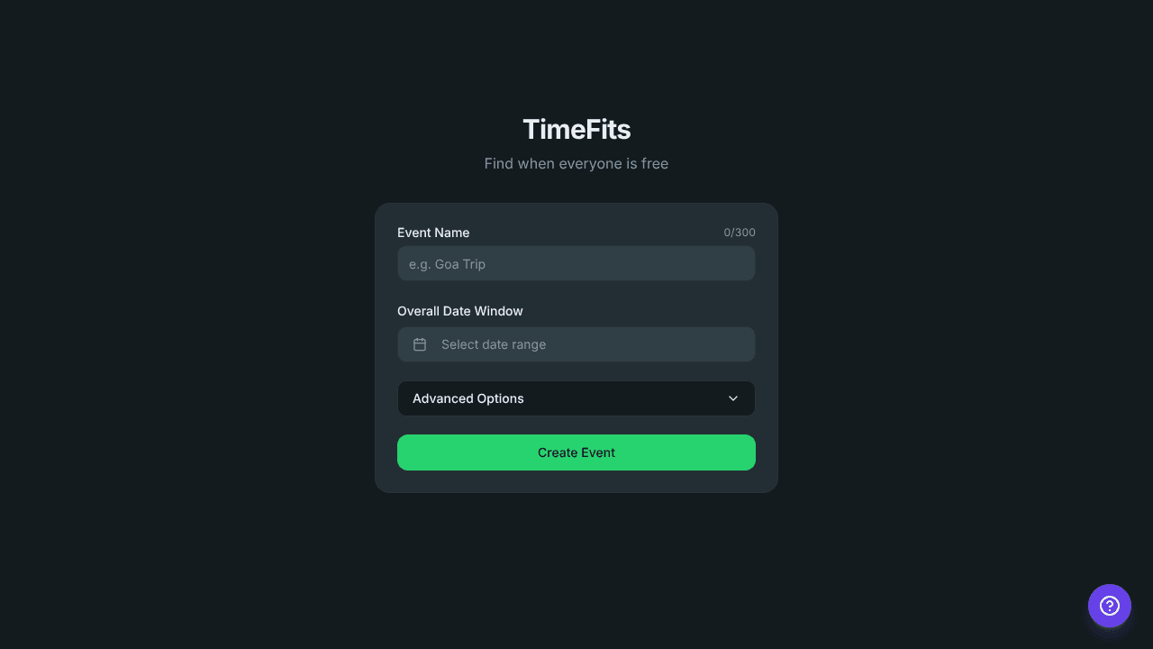 TimeFits website screenshot