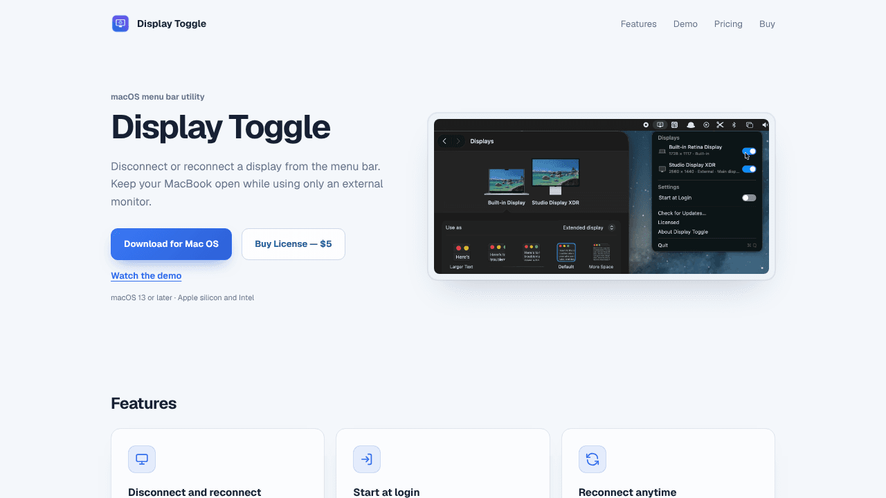 Tiny Relay website screenshot