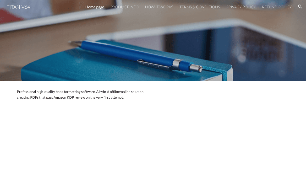 Titan-Book website screenshot