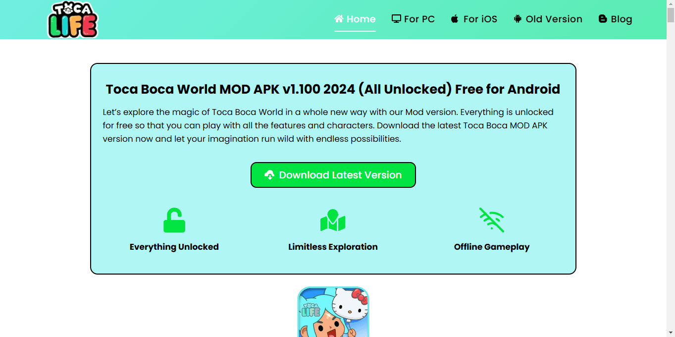 Toca Boca World Mod APK 2204 All Unlocked