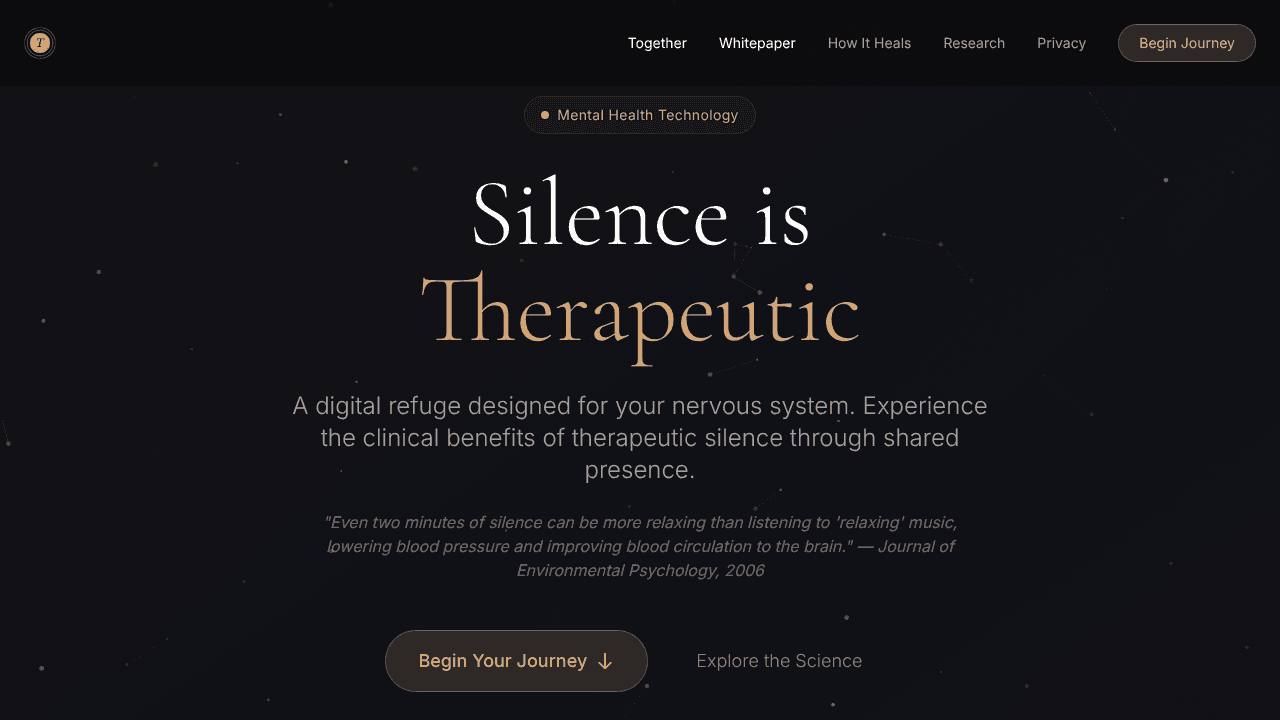 Together website screenshot