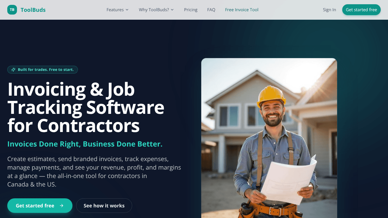 ToolBuds website screenshot