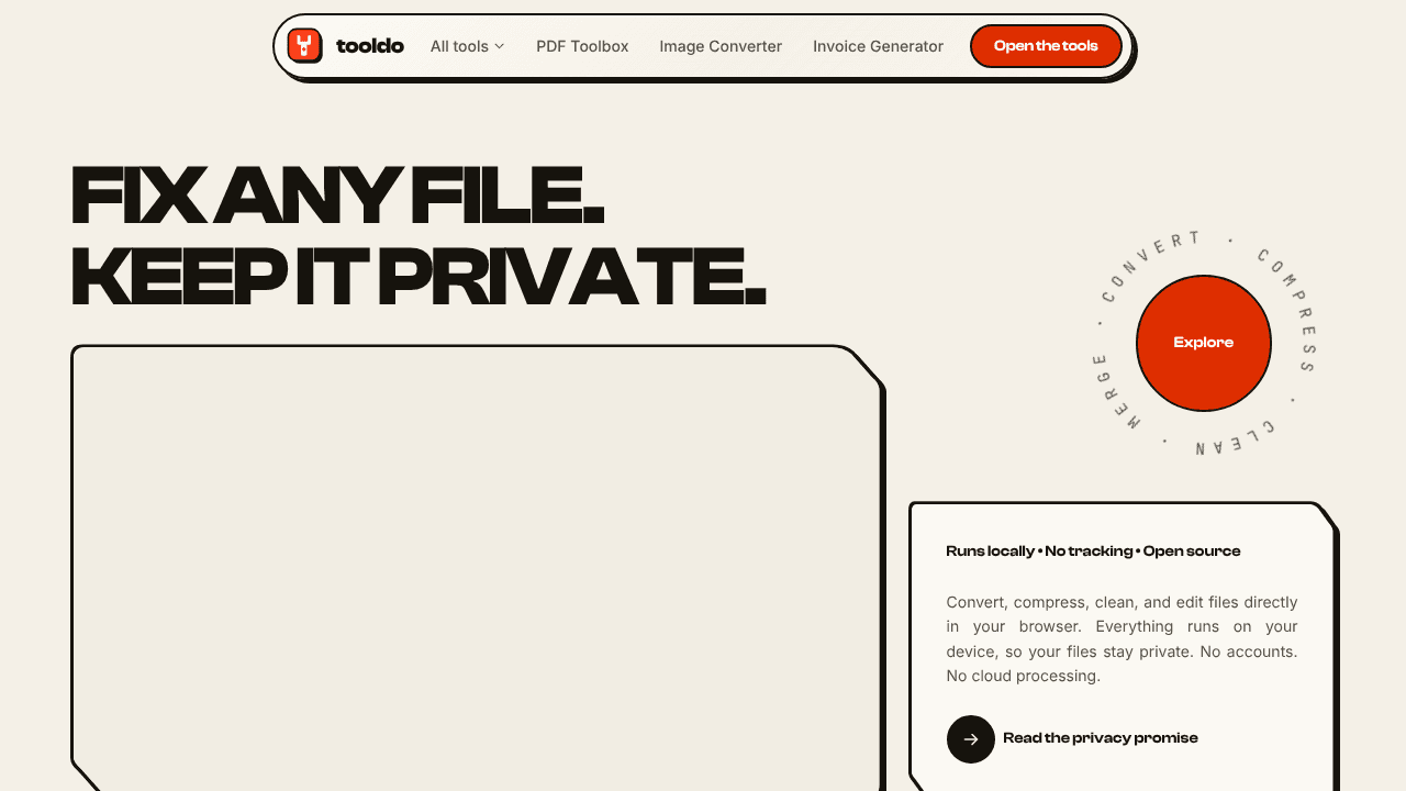 tooldo website screenshot