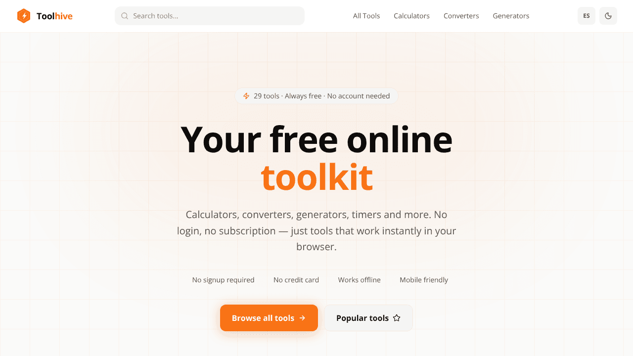 Toolhive website screenshot
