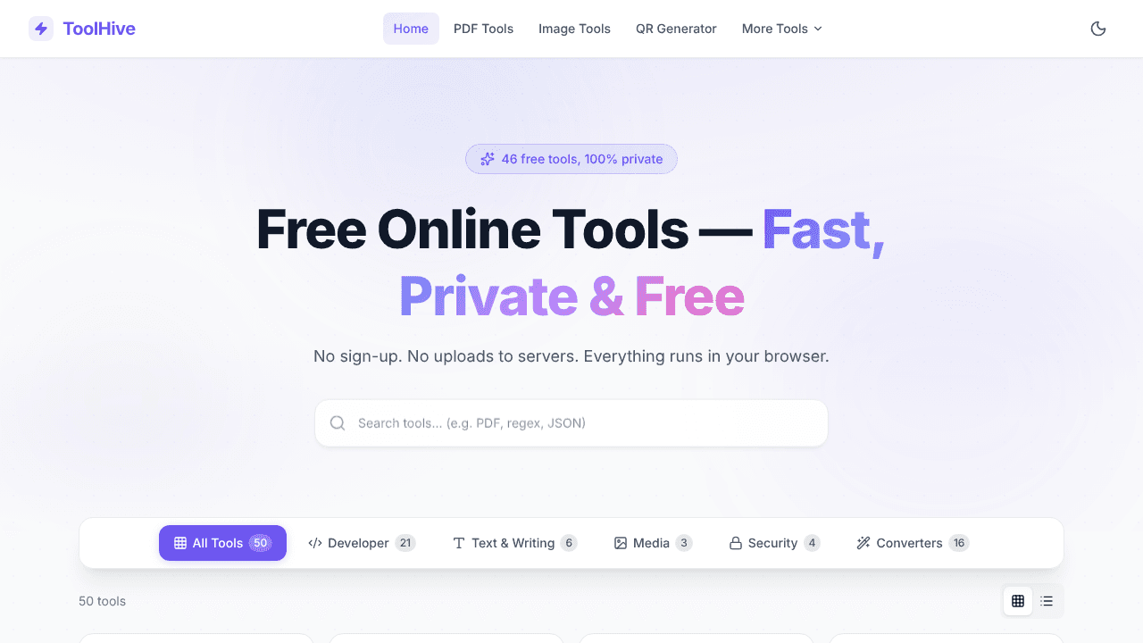 ToolHive website screenshot