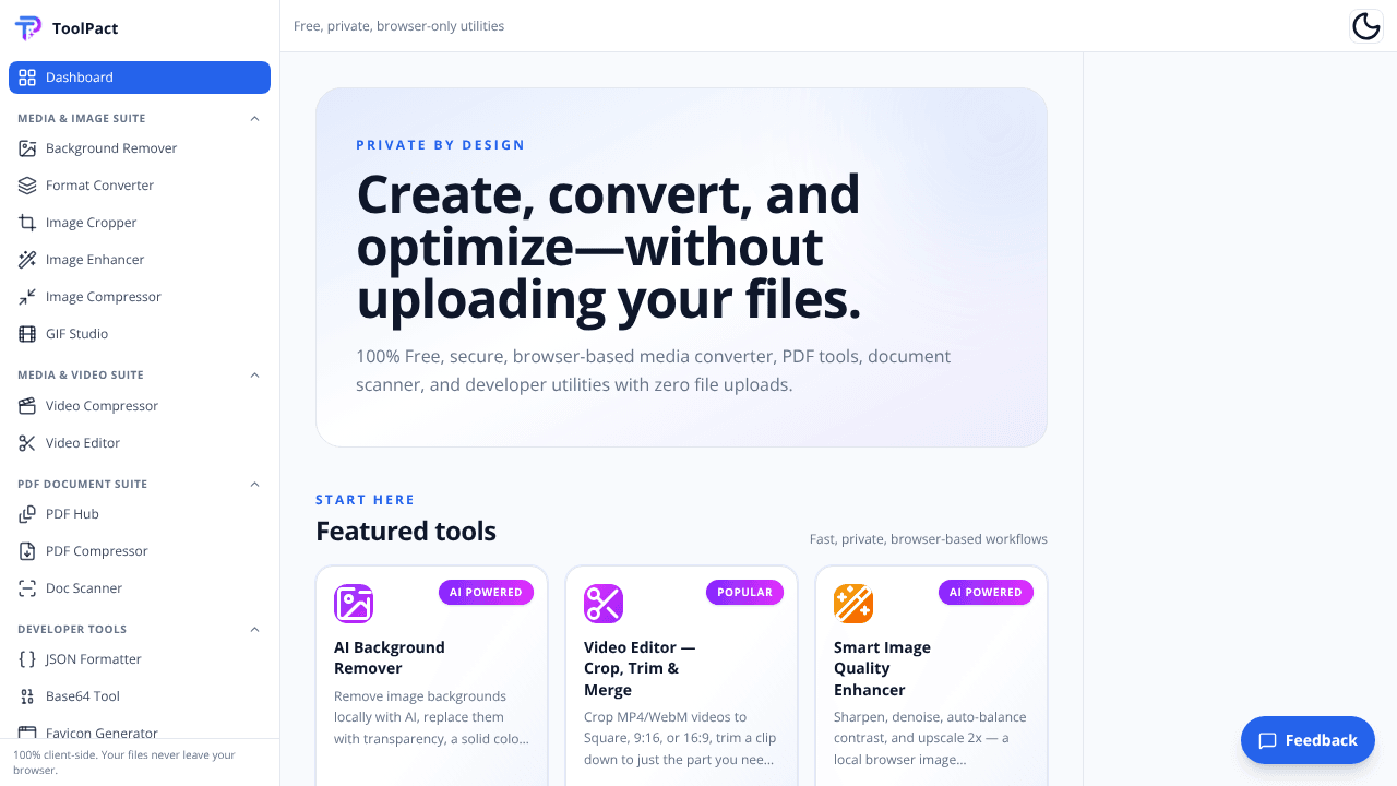 ToolPact website screenshot