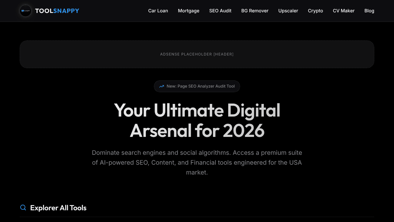 ToolSnappy website screenshot
