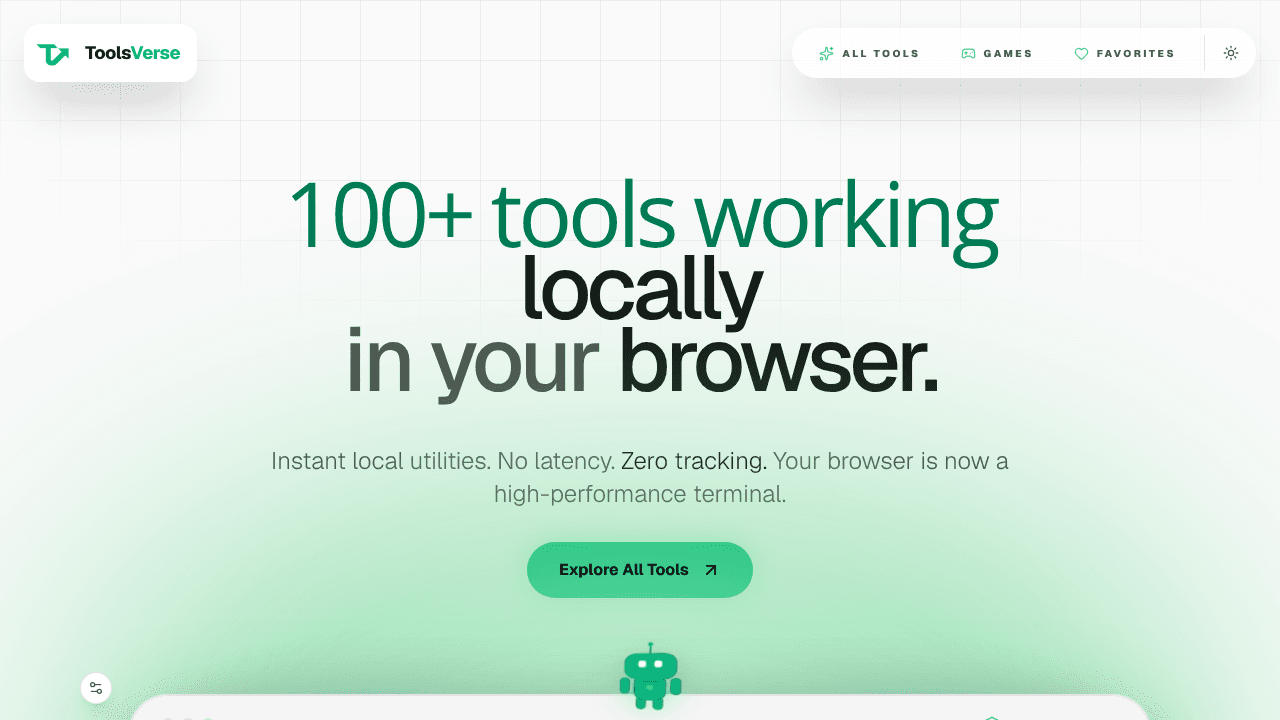 ToolsVerse website screenshot