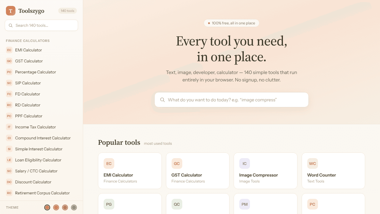 Toolszygo website screenshot